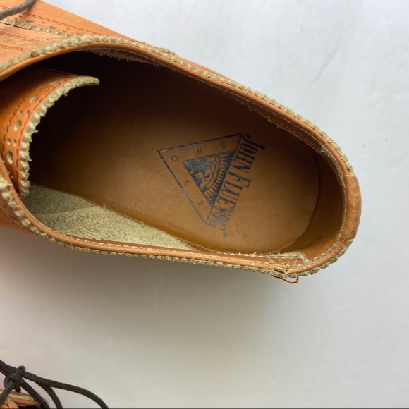 John Fluevog Brandenburg capped toe brogue shoes - Picture 3 of 8